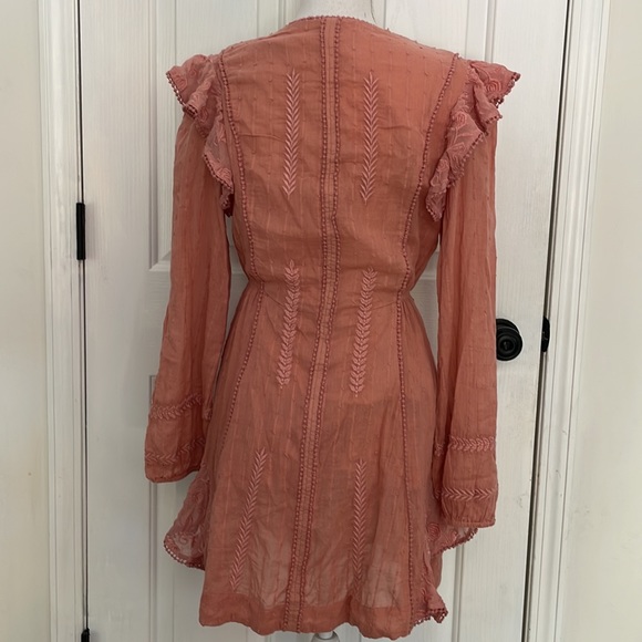 Free People Blush long sleeve size Medium dress - Picture 5 of 7